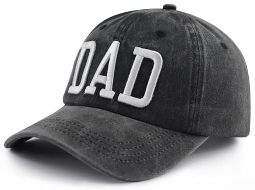 Image of Mom and Dad Hats for Men Women, Funny Adjustable Cotton 3D Embroidered Mama Papa Baseball Cap