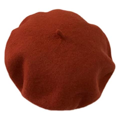 6Wcveuebuc Women Winter Warm Faux Wool Elastic Beret Hat Simple Solid Color Vintage Classic French Artist Painter Elegant Outdoor Beanie Cap 17 Colors Cover