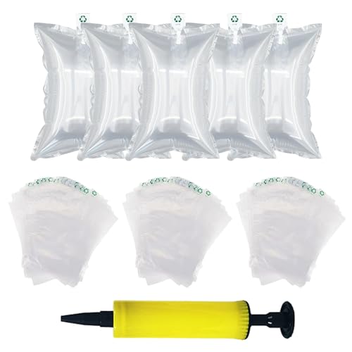 Bolsa de Burbujas de Aire, Cojín de Burbujas de Aire, Material de Embalaje para Envío y Envasado, Plástico Burbujas, 150 Piezas Cojín de Aire para Envoltorios de Envíos, Con Bomba de Aire