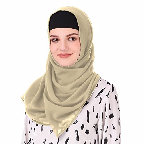 Long Hijab in Breathable Soft Georgette Head Wrap 50x180 cm Scarf HJ-0202