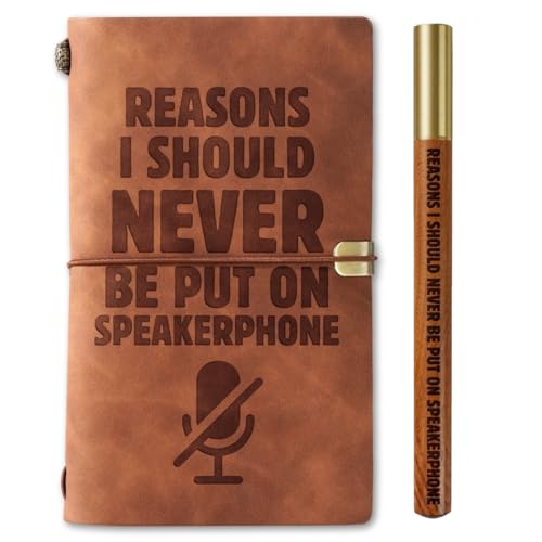 InnoBeta Funny Office Journal for Coworkers, Employees, Leather Journal Notebook