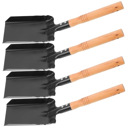 HOLIDYOYO 4 Pezzi Spazzolone Per Carbonella e Cenere Attrezzo Per Stufa e Pulizia Domestica Robusto e Resistente Facile Da Usare e Conservare