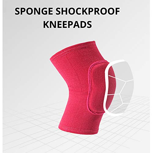 Jumisee Kids Knee Pad, Anti-Slip Padded Sponge Knee Brace Breathable Flexible Elastic Knee Support For Football Volleyball Dance Skating Basketball Sports #TOP3