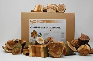Grillholz Pflaume 8Kg - von Landree® - die (saubere) Alternative zu Kohle oder Briketts - direkt vom Holzhof aus Schleswig-Holstein