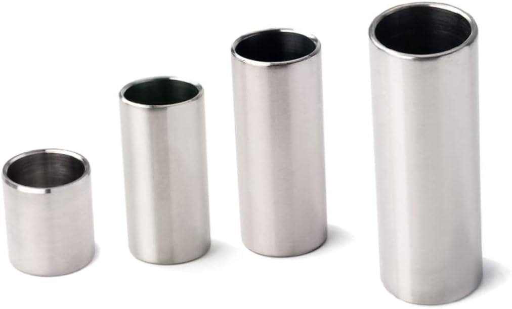 DECHOUS Guitar Slide Guitars Bass Guitar Slides Finger Chromed Steel Slide Silver