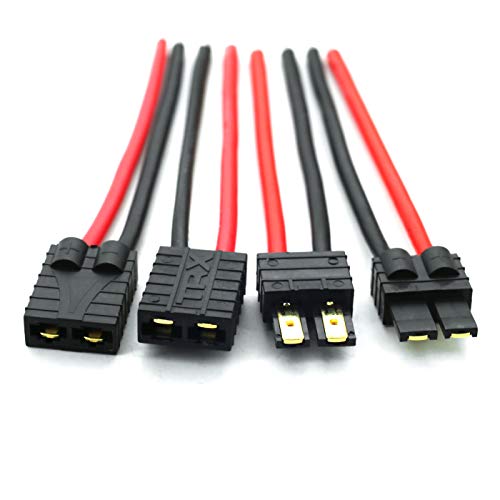 DEVMO 2 pares conectores TR-X macho/hembra cable 14awg 10cm