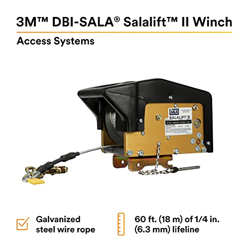3M DBI-SALA Salali II Winch Espacio Confinado Cable Galvanizado miniatura 2
