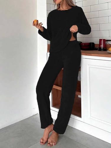 Image of KOTTY Women's Sherpa Track Suit | Winter Co-Ord Set with Sweatshirt & Lower | Soft Fleece Warm Sportswear for Ladies