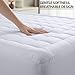Utopia Bedding Full Mattress Pad, Quilted Fitted Premium Mattress Protector, Deep Pocket Cover Stretches up to 16 Inches, Fluffy Pillow Topper (54x75 Inches, White)