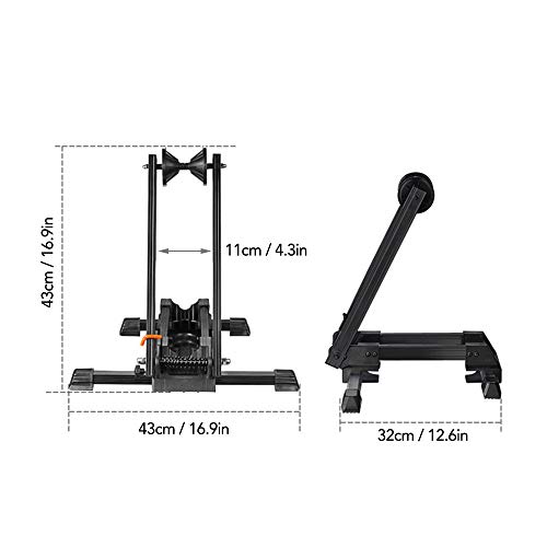 Suporte de bicicleta,KKcare Suporte de bicicleta dobrável para bicicleta no chão rack de estacioname