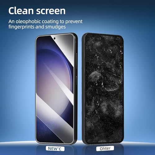 NEW'C 3 Pack Designed for Samsung Galaxy S23 FE 5G Screen Protector Tempered Glass, Bubble Free, Ultra Resista