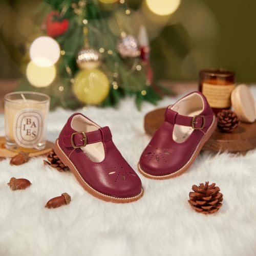 Image of Felix & Flora Toddler Little Girl Princess Dress Shoes-Mary Jane Flats for Girl Party School Shoes