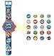 Lexibook, Hot Wheels, Uhr mit Verstellbarer Projektion und digitalem Display, 20 Hot Wheels-Bilder, für Kinder, Blau, DMW050HW