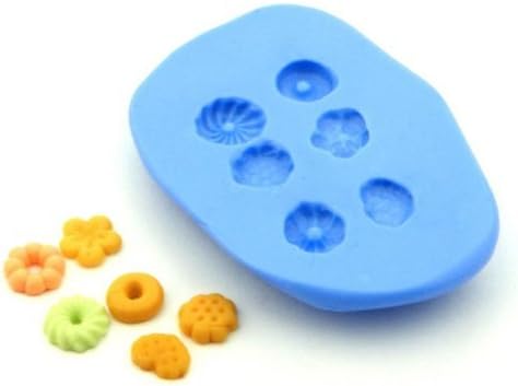 MyTinyWorld Dolls House Miniature 6 Piece Biscuit Silicone Mould