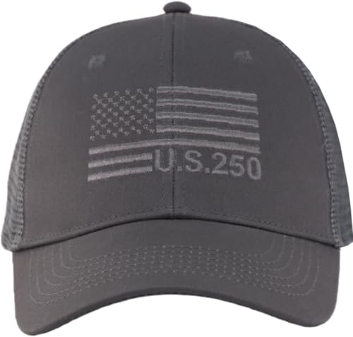 Image of American Flag Trucker Cap, Regular & XL-3XL, Big Head Snapback Patriotic Baseball Hat (Up to Size 8)