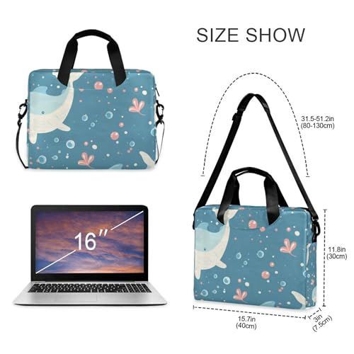 Funda maletín para laptop con correa, 13-15.6 pulg miniatura 4