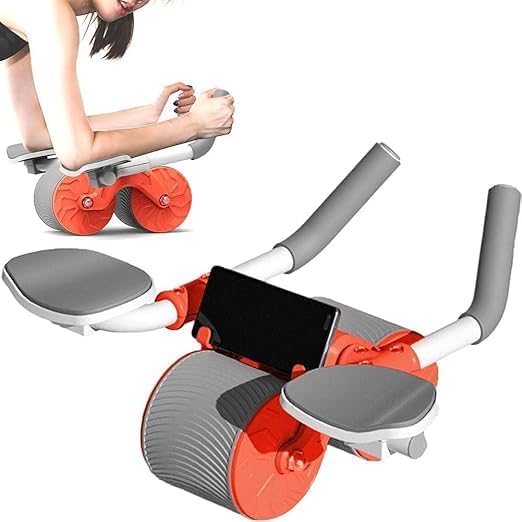 Ab Wheel Roller with Elbow Support & Automatic Rebound ? Ultimate Core Workout Roller for Home Gym Fitness-image-33