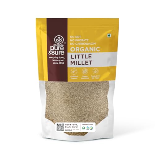 Image of Pure & Sure Organic Little Millets | Organic Healthy Food | Certified for Weight Loss | Gluten-free, Non-GMO, No Trans Fats | 500g