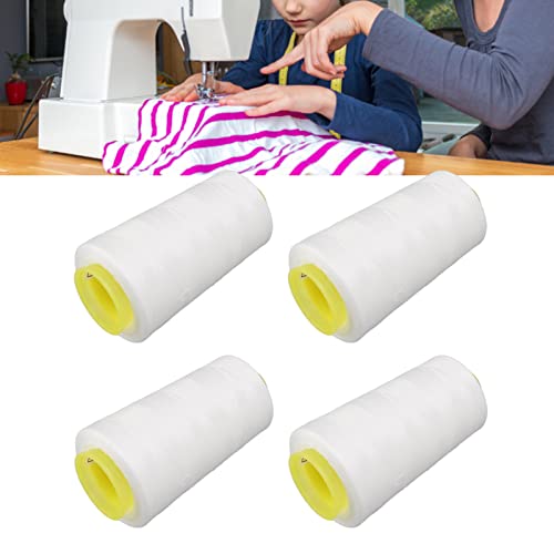 Hilos para costura en poliéster, pack 4 unidades blanco miniatura 7