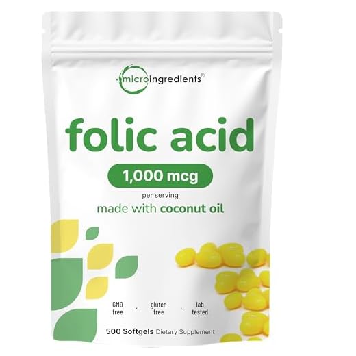 Coconut Oil Folic Acid Softgels for Convenience