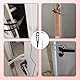 2 Stück Hundeklappe,Türverriegelung Katze Halter,Türgurt Door Latch Cat,Katzentür,Verstellbarer Katzentürriege,Cat Door,tür Offen Halter,Türstopper Katze für Hunde,lässt Katzen Rein,Hält Hunde Draußen