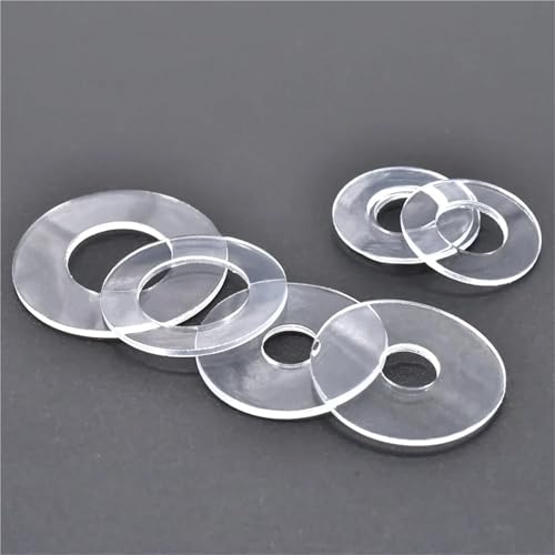 Mdingbao-V[bV[ M1.4 M2 M2.5 M3 M4 M5 M6 M8 M10 M12 Soft Plastic PVC Plastic Insulation Transparent Gasket Ring Spacer Flat Wa