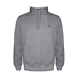Polo Ralph Lauren Men's Pony Classic Pullover Fleece Hoodie (Grey Heather, Medium)