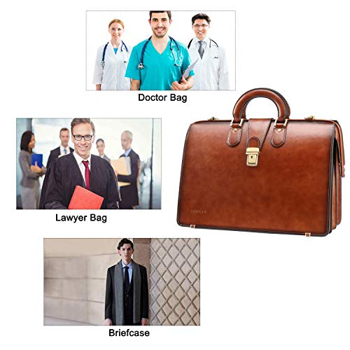 banuce leather briefcase