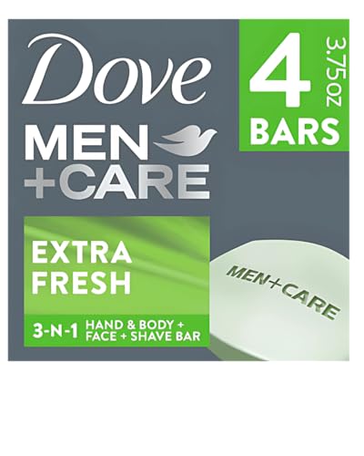 Dove Men+Care Extra Fresh Bar Soap, 100g, Pack of 4, Personal Care