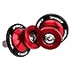 MotHeartCNC M8 Paddock-Ständer Bobbins für CB750 Hornet 2023-2024 Motorrad Bobbins Spulen für den Paddock-Ständer m8 Motorrad Bobbins cb750 hornet Zubehör (Rot)