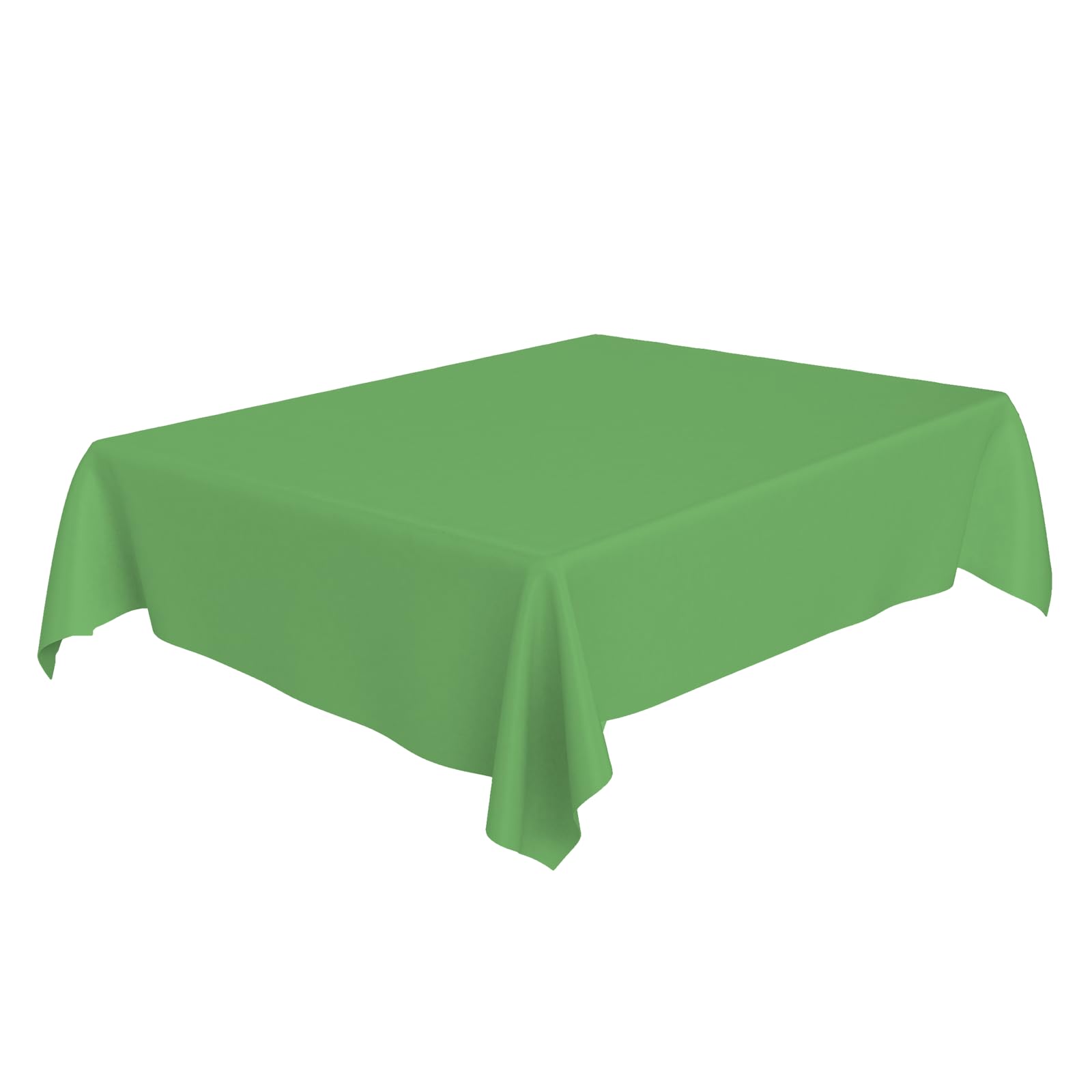 AEX Disposable Green Tablecloth – Waterproof 54" × 72" Plastic Table Cover, Party Tablecloths for Weddings, Birthdays & Picnics – Easy Cleanup Table Cloth