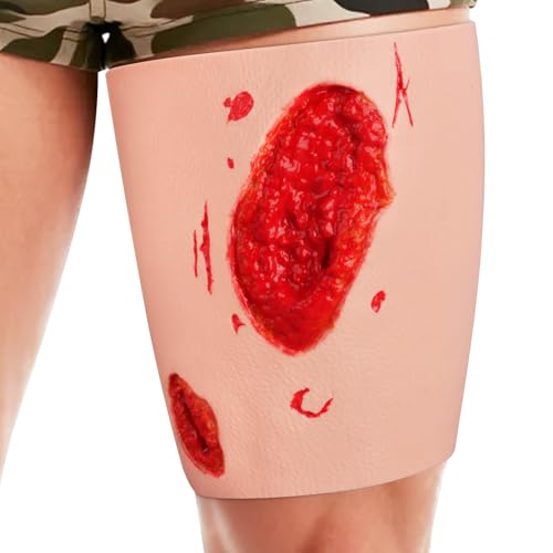 Image of Thigh Laceration Wound Packing Trainer for Hemostasis Practice | Wearable Wound Simulator, Realistic First Aid & Emergency Response Demonstration