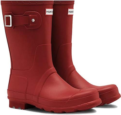 Amazon ハンター メンズ オリジナル ショート ブーツ Mens Original Short ミリタリーレッド Mfs9000rma Mlr Hunter ハンター レインシューズ