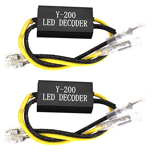 2 Pièces 12 V Résistance de Charge LED Moto, 15 W Décodeurs Clignotants, LED Moto Clignotant Résistance Adaptateur pour Moto Scooter