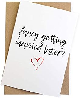 Fancy Getting Married Later? Card For Groom or Bride To Be On Our Wedding Day [White]