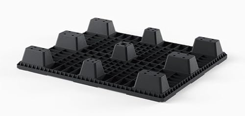 48\" L x 40\" W x 6\" H Heavy Duty Recycled High Density Polyethylene Pallet Nestable Stackable 7,000lb Weight Load Capacity