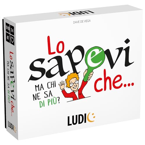 Ludic Lo Sapevi Che… Ma chi ne sa di più? IT59100 Gioco Di Società Per La Famiglia Per 2-4 Giocatori Made In Italy