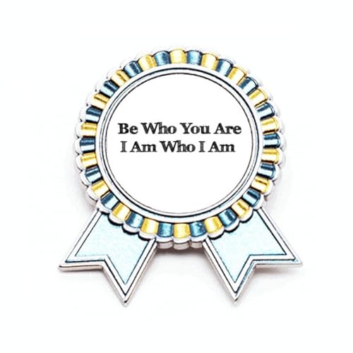 Broche Be Yourself cadeau inspirant en métal taille M pour vos proches