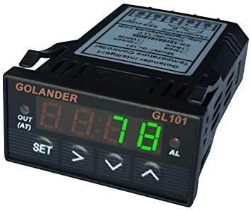 Universal 1/32 DIN PID Temperature Controller, Green