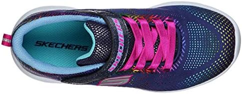 Skechers Kids Girl's GO Run 600-SHIMMER Speeder Sneaker, Navy/Multi, 12 Medium US Little Kid | Image 3