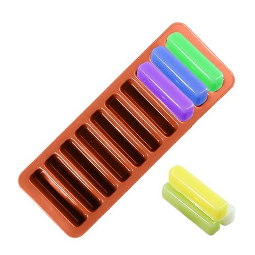 ycezw Moldes de postre de chocolate, molde de chocolate de silicona | Molde de cubitos de hielo de 10 cavidades | Moldes de caramelo de fácil liberación para dulces, dulces, caramelos y otros dulces