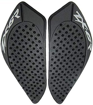 Miniatura 1 de Motocicleta tanque de gasolina tracción lateral rodilleras almohadillas protector adhesivo adhesivo para Kawasaki ZX6R-636 2009-2015 negro 2 unids
