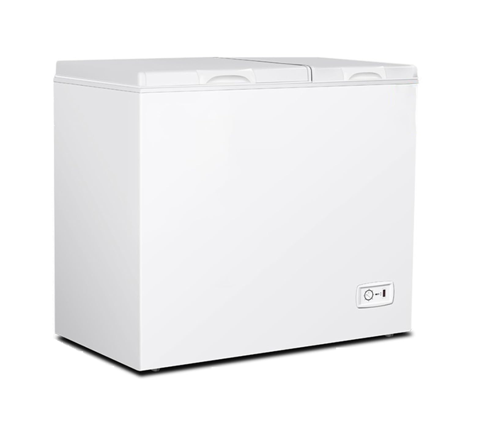 Congelador horizontal genérico de 7.0 pies cúbicos con tapas dobles, doble partición, 8 configuraciones de temperatura, cestas de almacenamiento para el hogar, la cocina, la oficina, el bar y el apartamento.