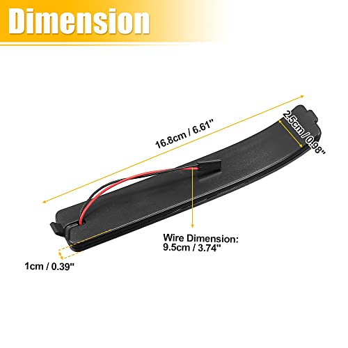X Autohaux Led Turn Signal Light Assembly For Ford F-150 2009-2014 9L3Z-17E749-Aa Rear View Mirror Side Marker Lights Reflector Indicator Led Turn Signal Lamp Assembly Amber Light 2Pcs #TOP2