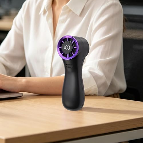 Mini ventilateur à main rechargeable et silencieux doté de 100 vitesses réglables