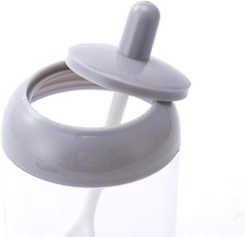 Inicio Kitchen Seasoning Jar Bottle Salt Storage Box Clear Spice Container with Spoon
