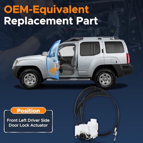 Image of Front Driver Door Lock Actuator Compatible with Nissan Frontier 2005-2019