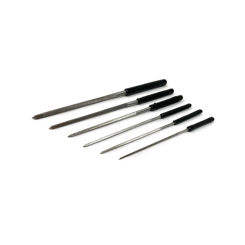 Maddisons Of Durham Cutting Broaches Set, 6 Pieces, 2.40Mm - 6.20Mm, Manual, For Jewellery Making And Clock Repairs, With Plastic Handles
