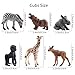Toymany 12PCS Forest Animals Baby Figurines, Realistic Woodland Animals Figures Toys Includes Elephant, Mountain Lion, Giraffe and Deer Cubs, Cake Toppers Christmas Birthday Gift for Kids Toddlers