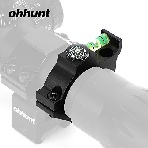 Ohhunt Niveau de Bulle du Tube de la portée 25.4mm 30mm avec Montures en Alliage de visée Laser pour Lunette de visée Tactique